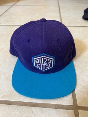 Mitchell & Ness Purple and Teal Fitted Cap